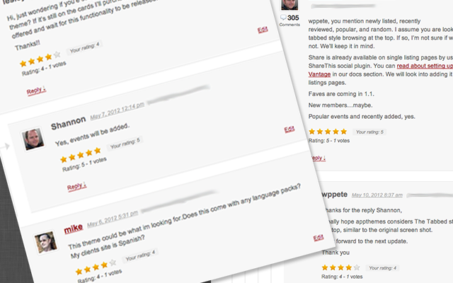 An elegant yet powerful star rating system to allow your visitors to rate your content.