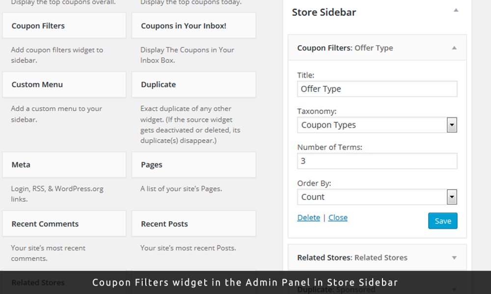 Clearly filtered coupon codes
